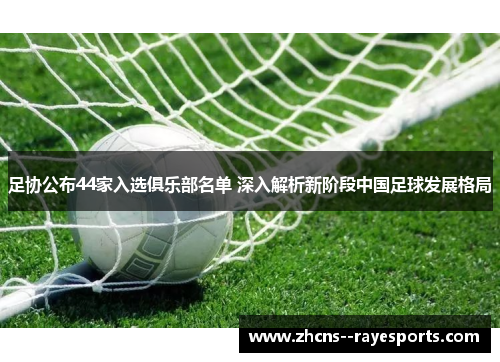 足协公布44家入选俱乐部名单 深入解析新阶段中国足球发展格局